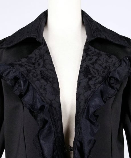 h.NAOTO/エイチ・ナオト　Ruffle Lace Stretch Jacket