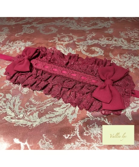Vallee lys/ヴァレリス／Lace Enchantment Headdress（Wine）
