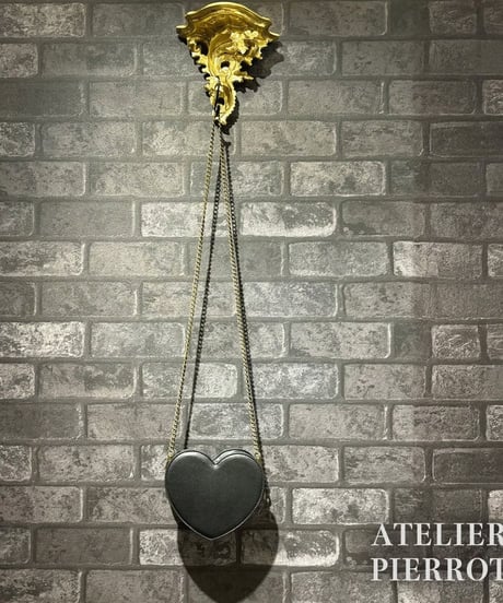 ATELIER-PIERROT／Mended Heart Shoulder Bag（ブラック）