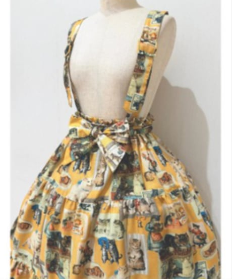 Perla nell' ostrica　125045-2 Vintage Cat Skirt（Yellow）