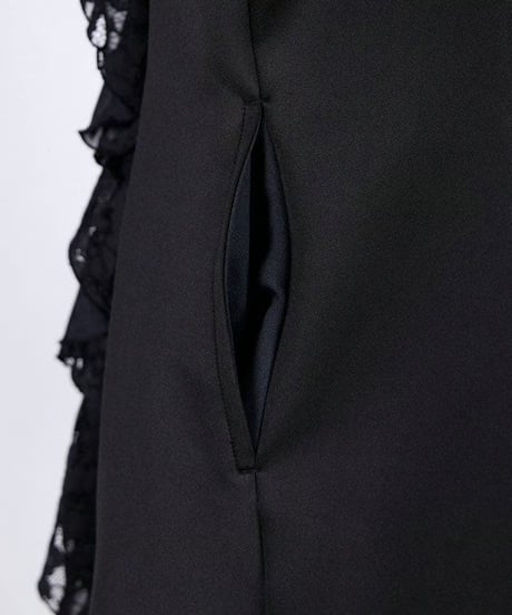 h.NAOTO/エイチ・ナオト　Ruffle Lace Stretch Jacket