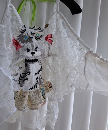 mother's made/マザーズメイド 606301 着物パピー白レースキャミソール＊