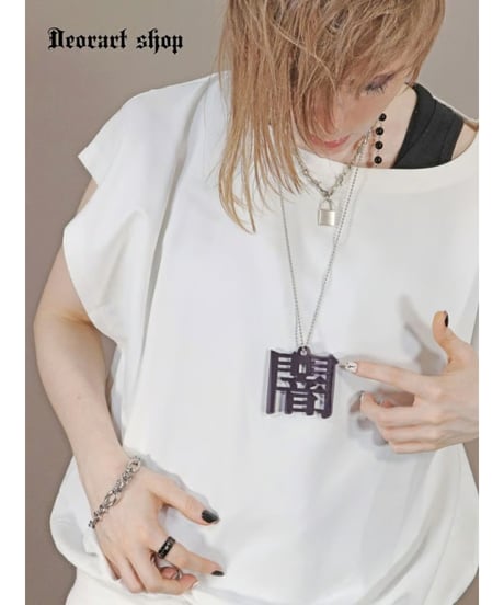 Deorart/ディオラート  GD008 アクリル BIGチャーム ネックレス＆ペンダント [闇-yami-]