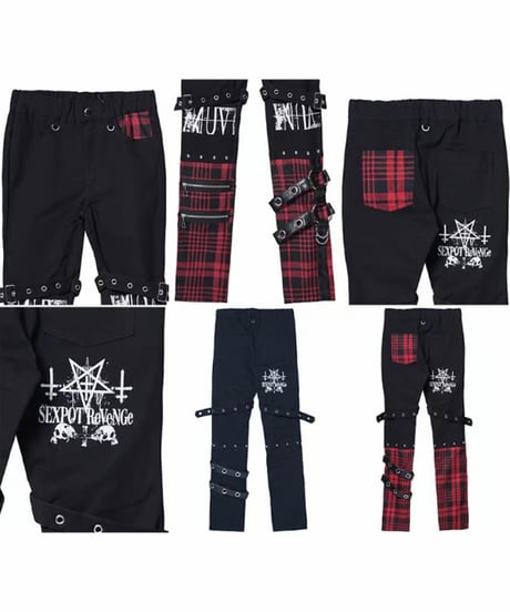 SEXPOT ReVeNGe/セックスポットリベンジ sc02386 VICIOUS MURDER PUNKISH ZIP パンツ