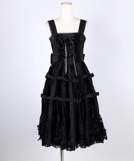 h.NAOTO/エイチ・ナオト　Medium long Rose Bird Cage Dress