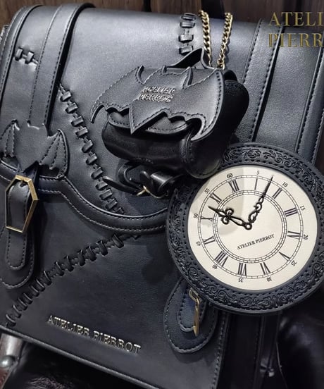 ATELIER-PIERROT／Pochette a la carte Coin Purse ~Clock~（ブラック）