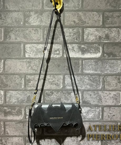 ATELIER-PIERROT／　“Nocturnal Grave” Batwing Wallet Bag（ブラック）