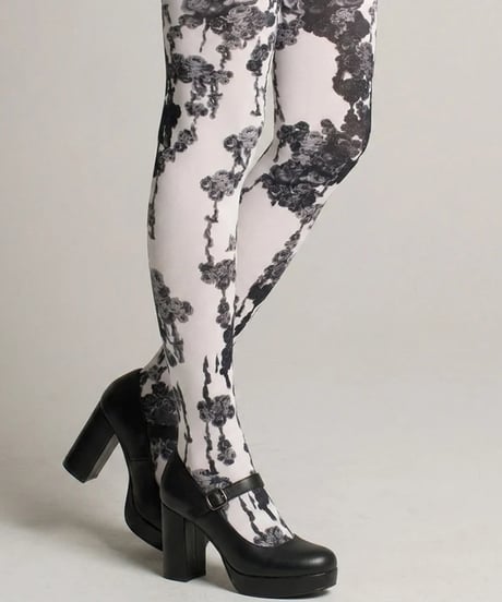 h.NAOTO/エイチ・ナオト　Black Bloody Rose Tights