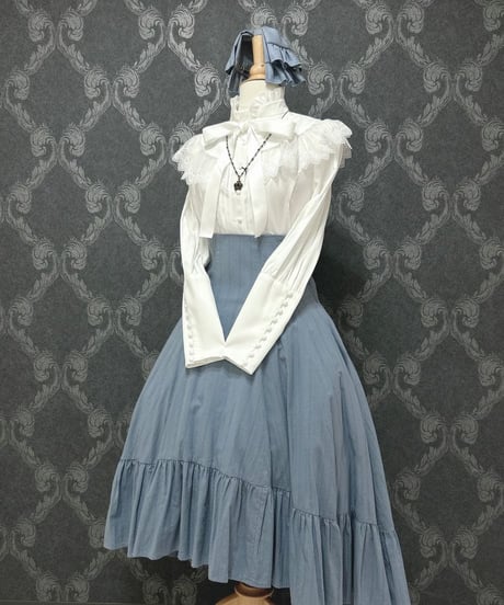 Sheglit/シェグリット／"Noble"クラウンネックレス（ゴールド）ネイビー