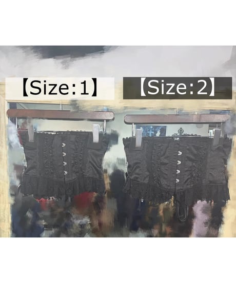 ATELIER-PIERROT／Frill Short Corset PlusSize（ブラック）/ サイズ2 残り1点
