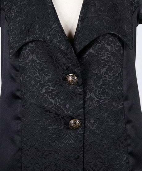 h.NAOTO/エイチ・ナオト　Vampire Wing Lapel Sleeveless Jacket