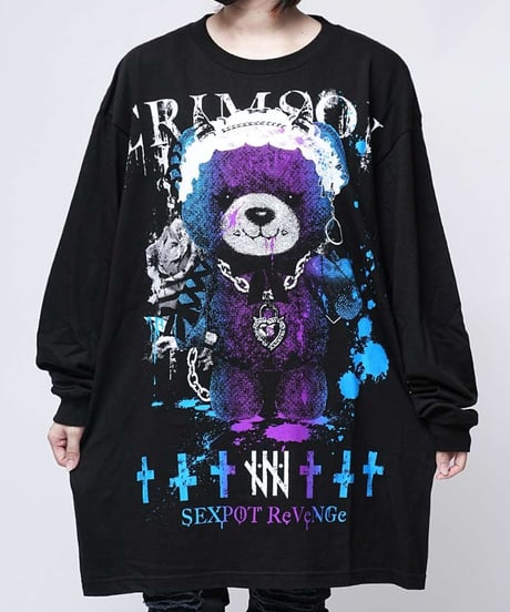 SEXPOT ReVeNGe BIG ロングスリーブカットソー CRIMSON BEAR
