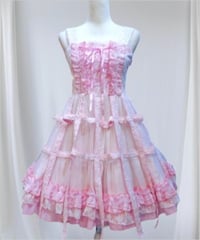 h.NAOTO/エイチ・ナオト　Sweet Strawberry Alice Bird Cage Dress【M/Lサイズ】