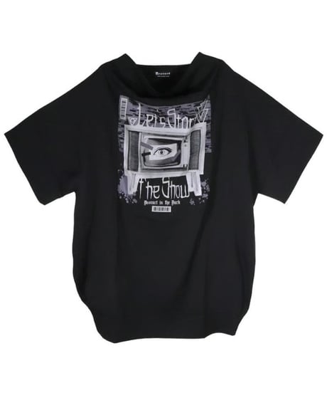 Deorart/ディオラート DRT2893 モンスターサイズ ドレープ・チュニック Tシャツ [Retro TV]