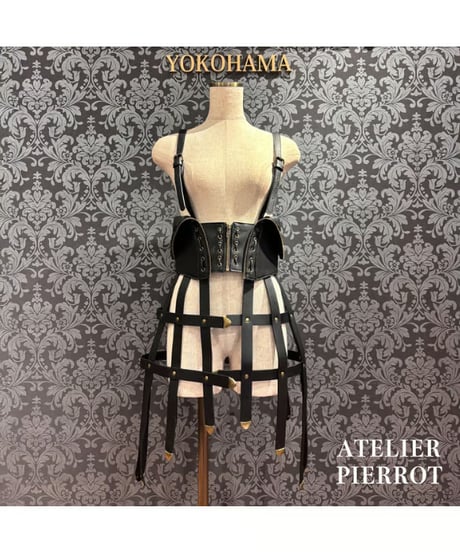 ATELIER-PIERROT/アトリエピエロ  Sealed Cage Corset Harness（ブラック）
