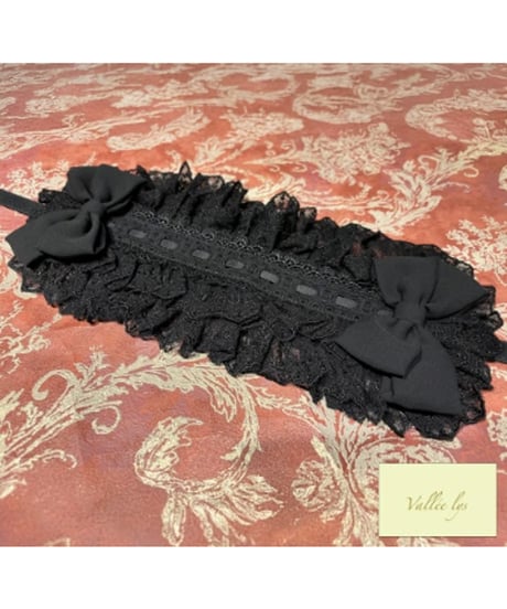 Vallee lys/ヴァレリス／Lace Enchantment Headdress （Black）