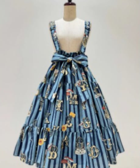 Perla nell' ostrica　125045-1  Alice in Wonder Glyph skirt（Sax Blue）