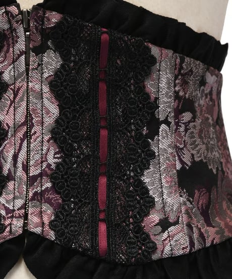 Sheglit/シェグリット／"Del Fiore"ジャガードコルセット