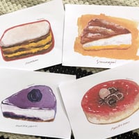 【デジタルデータ】フィンランドのケーキたち＊ポストカード4種まとめセット