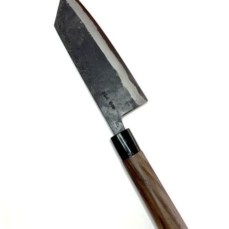 光貴鍛造｜沸かし｜文化包丁165㎜｜黒打｜青紙１号｜胡桃丸柄
