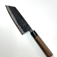 光貴鍛造｜沸かし｜文化包丁165㎜｜黒打｜青紙１号｜胡桃丸柄