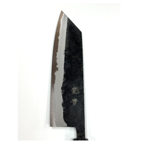 光貴鍛造｜沸かし｜文化包丁180㎜｜黒打｜青紙１号｜胡桃丸柄