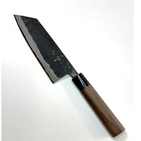 光貴鍛造｜沸かし｜文化包丁165㎜｜黒打｜青紙１号｜胡桃丸柄