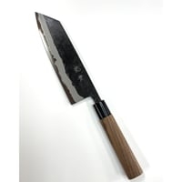 光貴鍛造｜沸かし｜文化包丁180㎜｜黒打｜青紙１号｜胡桃丸柄