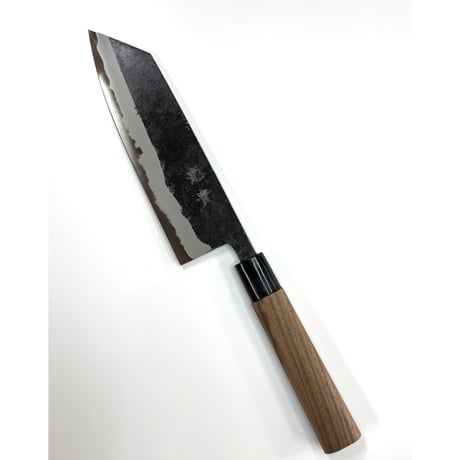 光貴鍛造｜沸かし｜文化包丁180㎜｜黒打｜青紙１号｜胡桃丸柄