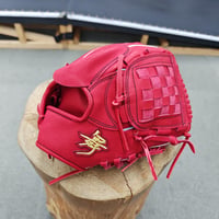 軟式硬式兼用モデル 舞  特殊重心グローブ 投手用 右投げ用 レッドオレンジ トライアルシリーズ