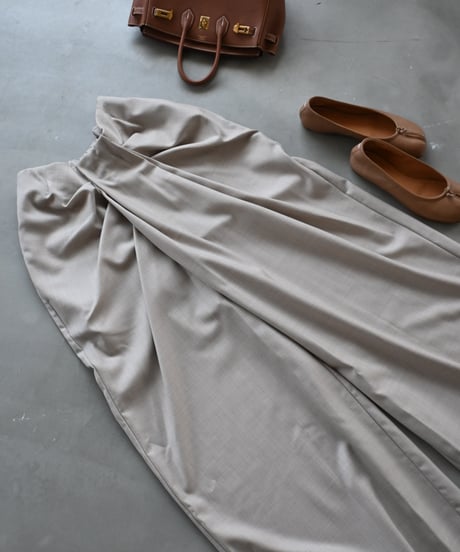 Front Drape Pants(Beige)