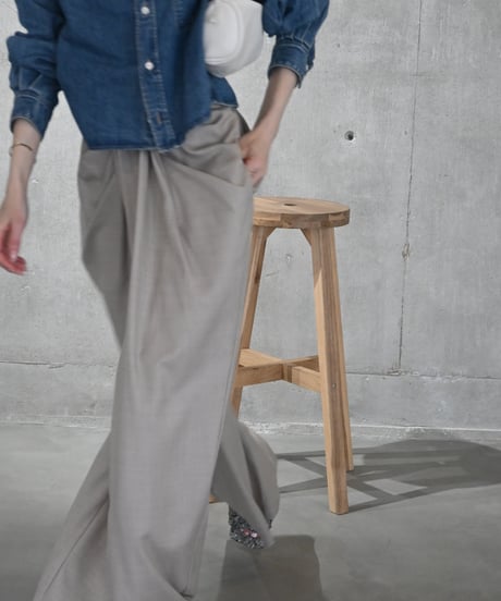 Front Drape Pants(Beige)