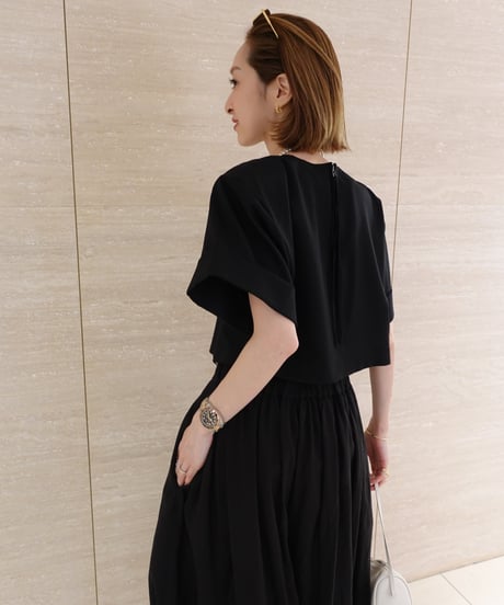 Velvet Line Blouse(Black)