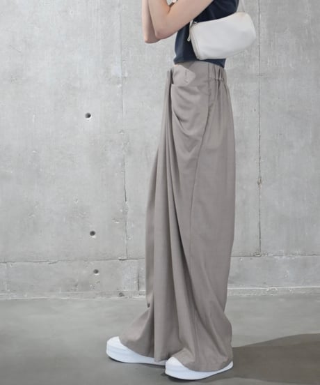 Front Drape Pants(Beige)