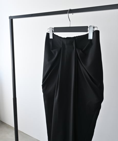 Front Drape Pants(Black)