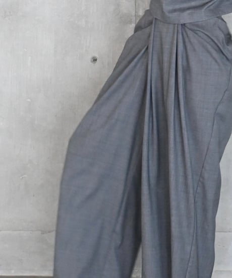 Front Drape Pants(Gray)