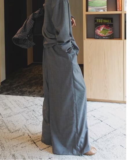 【3】Front Drape Pants(Gray)