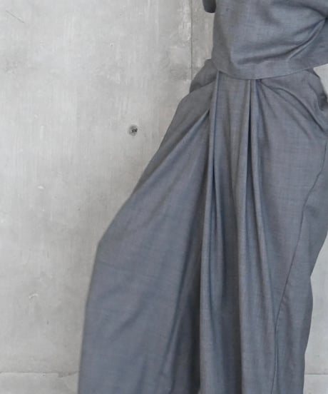 Front Drape Pants(Gray)