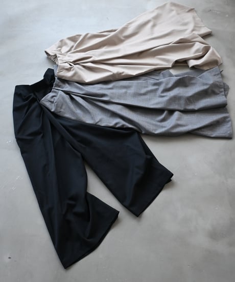 Front Drape Pants(Black)