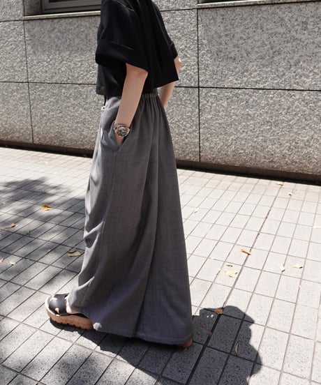Front Drape Pants(Gray)