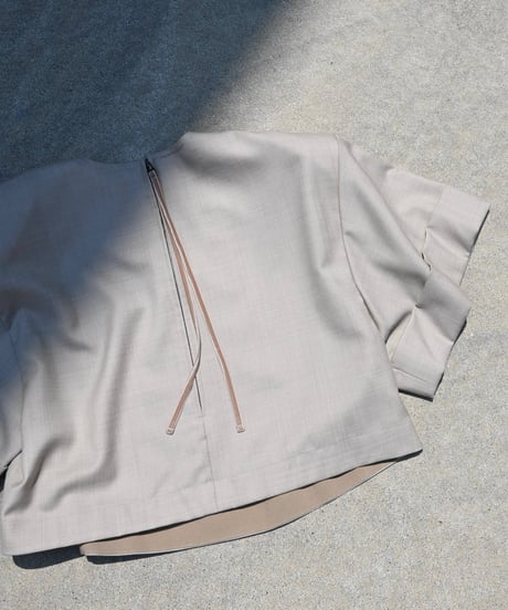 Velvet Line Blouse(Beige)