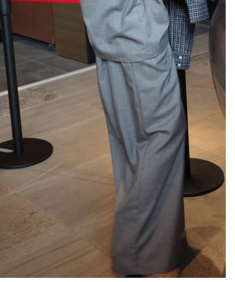 【3】Front Drape Pants(Gray)