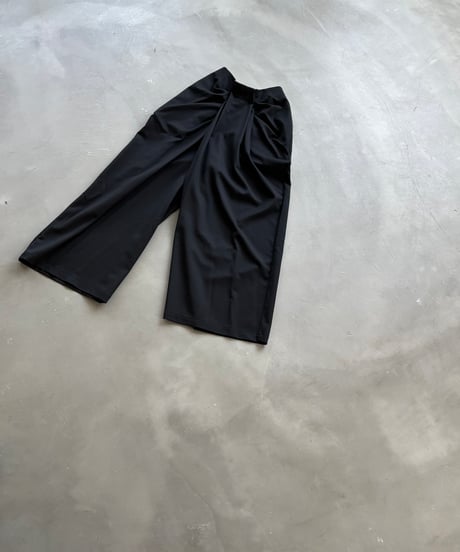 Front Drape Pants(Black)