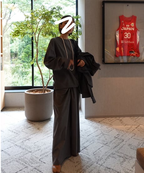 【3】Front Drape Pants(Gray)