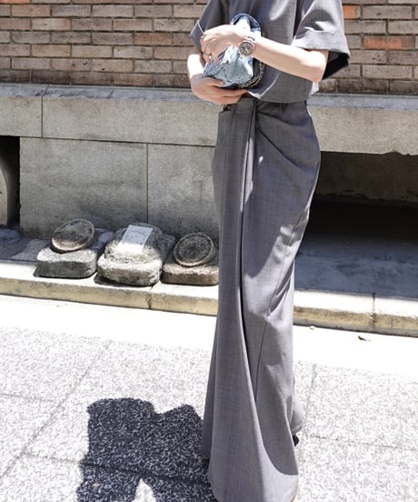 Front Drape Pants(Gray)