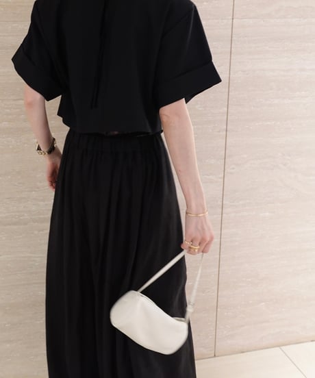 Velvet Line Blouse(Black)