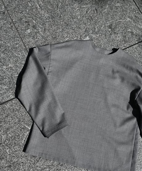 【1】Silent Line Tops（grey)