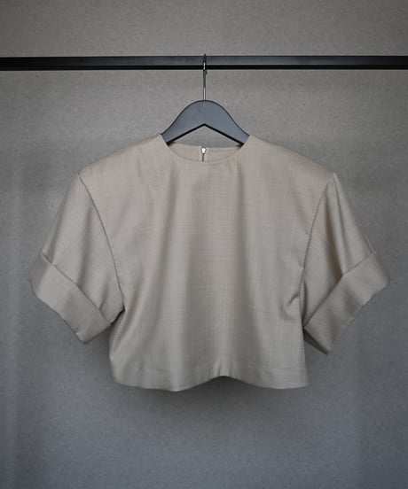 Velvet Line Blouse(Beige)