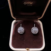 ローズカットダイヤモンドパヴェピアス