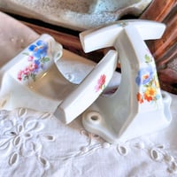 花柄陶製フックA